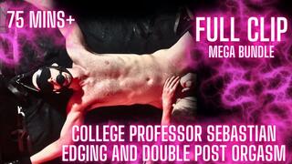 College Professor Sebastian Gets INTENSE Edging and DOUBLE Post Orgasm Punishment MEGA-BUNDLE (Full Clip!)