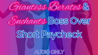 Giantess Berates & Enchants Boss Over Short Paycheck