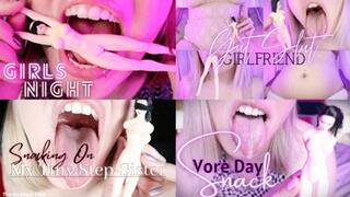 Clue’s Classics: Giantess VS Tiny Woman Vore Compilation - HD - The Goddess Clue, 4 In 1 Clip, Over 50 Minutes Of VORE, Giantess, Tiny Woman, Belly Fetish, Topless, Biting, Teasing, Digesting