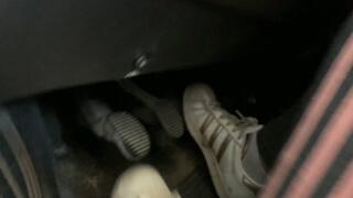 “Pedal pumping in Adidas and then I take them off"