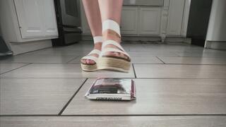 White Sandals Crush Pokemon Cards