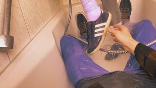 (POV) She takes a shower in her clothes for you (Wetlook Artwork without Audio)