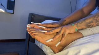 @Cannaqueen23 grey french pedi foot worship