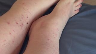 Ssbbw Hexsii slow motion swollen feet
