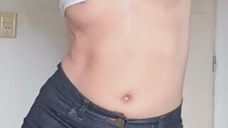 Erotic tickling in my belly button!