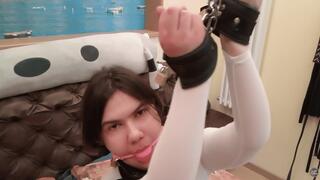 BDSM INVASION FOR OLIVIA SILVER - PART 1 - SUDDEN ATTACK - Olivia Silver Captured, Ballgagged, Handcuffed And Fixed To Chain