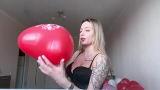 Popped & Smoked – Xia’s Sharp Nails Balloon Tease