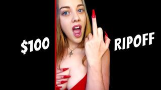 $100 RIPOFF buy it now RIP OFF Ripped Off Loser Humiliation AUDIO ONLY Paypig OINK OINK