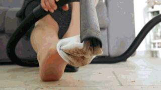 Vacuuming in white socks MP4 (1920x1080) FHD