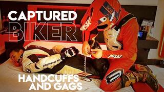 Tonny Captured a Biker - Handcuffs and Tape (1080p) Gay Bondage - Gay Domination - Biker Gear - Male Domination - BDSM