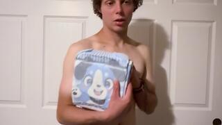 I give you a diaper enema for your bad behavior