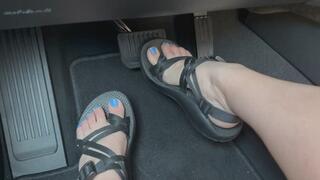 Foot Tease in the Driver’s Seat – Obey and Stroke for Me