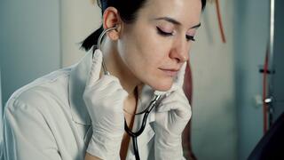 Naughty Patient - Lesbian Medical Examination with Miss Flora and Karma (WMV)