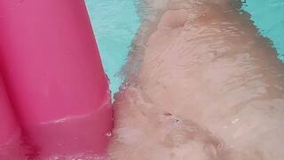 Enjoying my day off with my belly button full of water