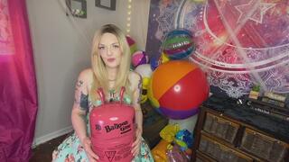 Helium tank + 10 balloons + SILLY voice