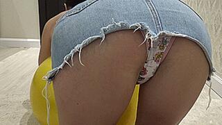 lie down on the ball