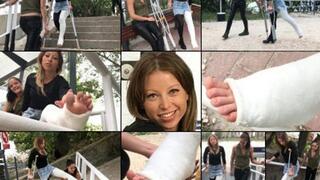 Verawonder Angled LLC Crutching in the Park with Foot Play and Toe Massage