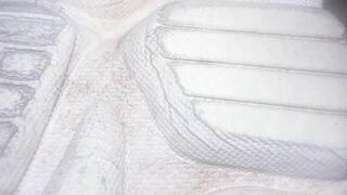 Under Her Hokas – Post-Gym Pedal POV