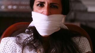 Gorgeous Sofia Bertolini is an ANGRY, Frustrated, Massively Gagged & Gag talking College Co-Ed! RE EDIT 2025