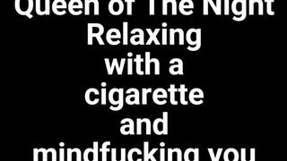 Relaxing with a cig - Behind-the-scenes