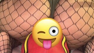 Ass cheek spreading face sitting