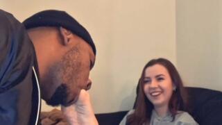 Lana Blade Gets Her Toes Sucked During a Private Visit - Foot Worship