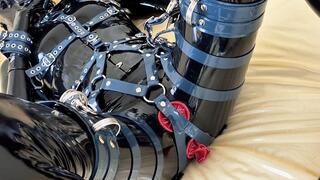 Heavy latex and light bondage