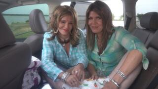 Your Step-Mommie & new Nanny diapers and jerks you off in the back of the car - WMV