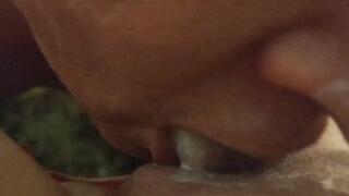 Foot and pussy licking