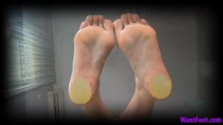 Alina Soles on Glass - Foot Fetish - HD MP4