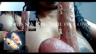 Tiny Stepsisters Sink In Big White Cock Cum - Ebony Unaware Giantess JOI