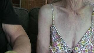 Granny Lilly, grandpa videographer, muscle feeling, armwrestlnig