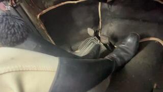 Jarlyn rides hard in his riding boots (Custom)