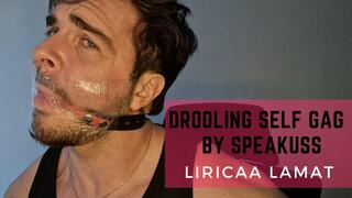 Drooling Ball Gag and Tagaderm Speakuss Self Gag