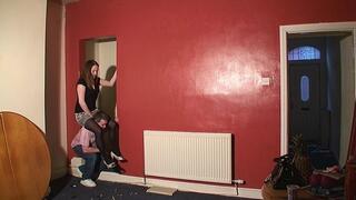 Hannah Riding Her Slave In A Skirt