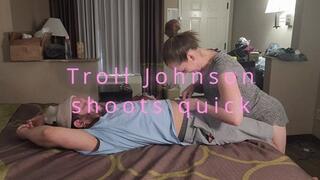 Troll Johnson shoots early and then eats his own cum out of jacki's pussy