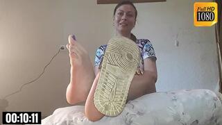 Lexa Slippers and Soles - HD MP4