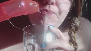 Glass Full of Spit – Deepthroat, Drool & Messy Body (BBW SSBBW)