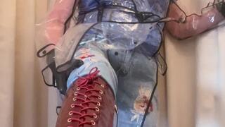 Its all in the sound of plastic Raincoat fetish