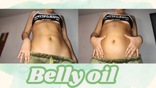Belly oiled