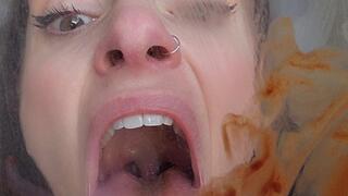 Sasha Licks The Lens