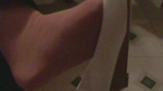 Bright White Low Heel Shoes