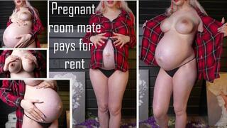 Pregnant room mate pays for her rent with her body