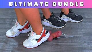 Goddess Amber - Miss Lucy - Stomping The Cum From Your Cock & Balls Under Our Nike Huaraches & Plexiglass - 190 Ultimate Bundle - HUGE DISCOUNT!!! - Trampling Trample CBT Ballbusting Shoejob Footjob Cumshot Trainers
