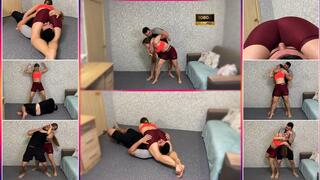 Girl Fights Doing Chicken Wing and Choke Scissors 1080 - Ass Worship - Female Wrestling - Strong Girl - Bear Hug - Smootering - Fitness - Ass Sniffing - Muscular - Foot Fetish - Female Domination - Foot Worship - Leggings - Muscle Fetish - Head Squeeze