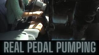 Wild Hard Pedal Pumping Girl in Biker Boots