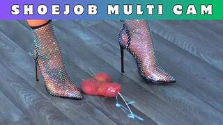 Goddess Amber - Milking Your Crushed Cock & Balls Under My Glamorous Heels - 188 Shoejob Multi Cam - Trample Trampling CBT Ballbusting Foot Feet Shoe Boots Fetish Shoejob Footjob Cumshot Ruined Orgasm
