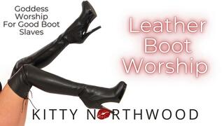 Worship Kitty Northwoods Leather Boots Like a Good Boot Slave