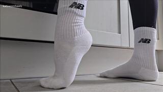 Arches and Tip Toes Wearing my Sexy Sweaty Gym Socks