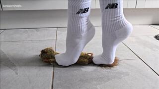 Squeaky Toy Crushed Under my Sexy NB Socks